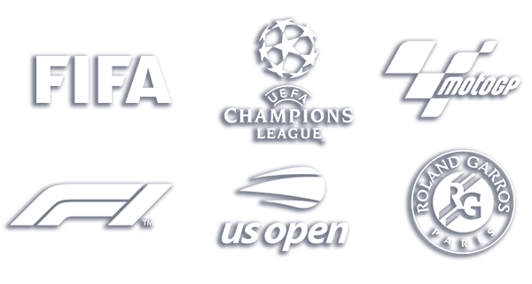 FIFA, Roland Garros, US Open, F1, MotoGP, UEFA Champions League